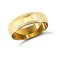 18ct Yellow Gold Standard Weight Court Profile Mill Grain Wedding Ring 6mm