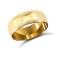 18ct Yellow Gold Standard Weight Court Profile Mill Grain Wedding Ring 7mm