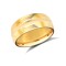 18ct Yellow Gold Standard Weight Court Profile Centre Groove Wedding Ring 8mm
