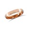 9ct Rose Gold Standard Weight Court Profile Satin Wedding Ring 3mm