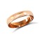 9ct Rose Gold Standard Weight Court Profile Mill Grain Wedding Ring 4mm