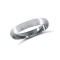 9ct White Gold Standard Weight Court Profile Satin Wedding Ring 3mm