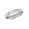9ct White Gold Standard Weight Court Profile Centre Groove Wedding Ring 3mm