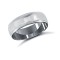 9ct White Gold Standard Weight Court Profile Mill Grain Wedding Ring 6mm