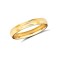 9ct Yellow Gold Standard Weight Court Profile Centre Groove Wedding Ring 3mm