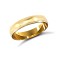 9ct Yellow Gold Standard Weight Court Profile Mill Grain Wedding Ring 4mm