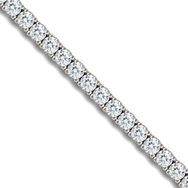 18ct White Gold 1.03ct Claw Set Tennis Bracelet