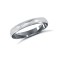 Palladium Standard Weight Court Profile Mill Grain Wedding Ring 3mm