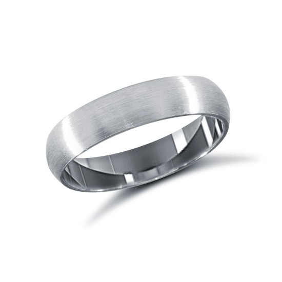 Palladium Standard Weight Court Profile Satin Wedding Ring