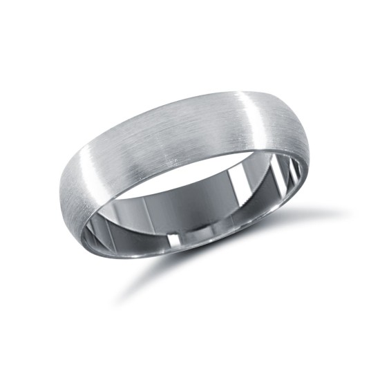 Palladium Standard Weight Court Profile Satin Wedding Ring