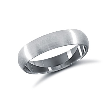 Platinum Standard Weight Court Profile Satin Wedding Ring 4mm