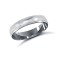 Platinum Standard Weight Court Profile Mill Grain Wedding Ring 4mm