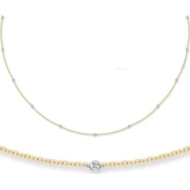 18ct White And Yellow Gold Diamond Bracelet