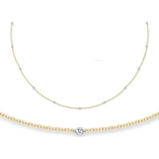 18ct White And Yellow Gold Diamond Bracelet