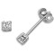18ct White Gold 1.40ct 4 Claw Diamond Solitaire Studs