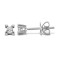 18ct White Gold 1.00ct P.cut 4 Claw Dia Stud Earring