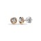18ct 3 Colour 0.20ct Diamond Knot Stud Earring