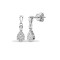 18ct White 0.38ct Diamond Pear Shape Drop Earring