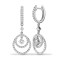 18ct White 1.01ct Diamond Drop Earrings