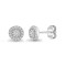 18ct White 0.33ct Diamond Cluster Earrings