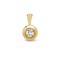 18ct Yellow Gold 15pts Rub over Pendant