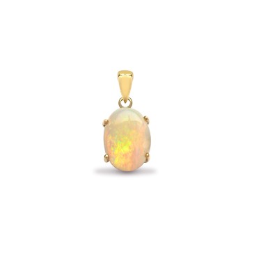 18ct Yellow Gold Opal Pendant