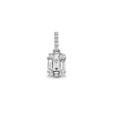 18ct White Gold Diamond Pendant