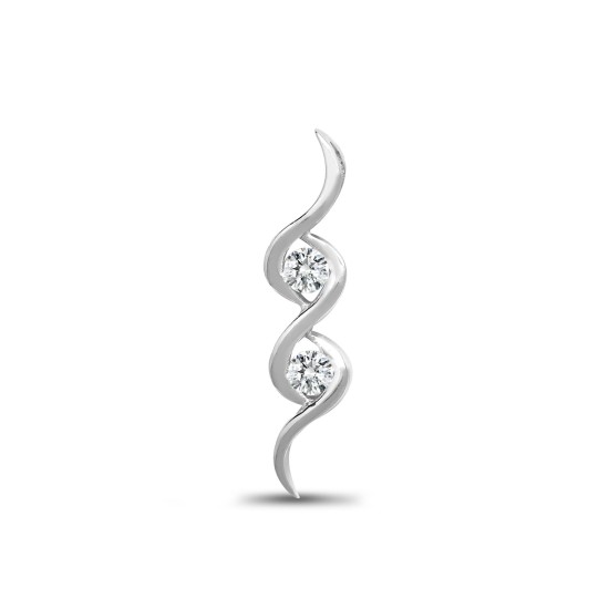 18ct White Gold Diamond Pendant
