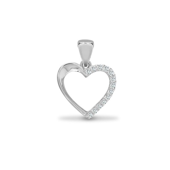 18ct White 0.06ct Diamond Pendant