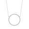 18ct White 0.32ct Diamond Circle Pendant - 18