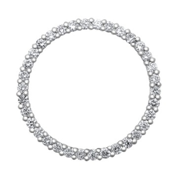 18ct White Gold Diamond Pendant