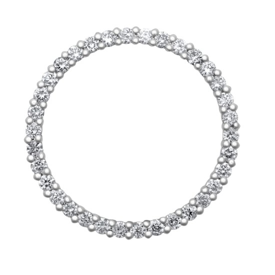 18ct White Gold Diamond Pendant