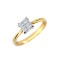18ct Yellow 0.75ct 4 x P.cut Diamond Ring